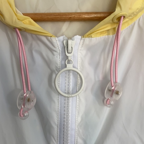 Fila Liliana Wind Jacket  White/Pink/Green - Picture 12 of 14